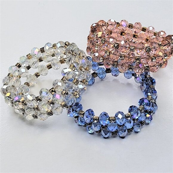 PINK Sparkling Crystal Wrap Bracelet - Picture 12 of 13